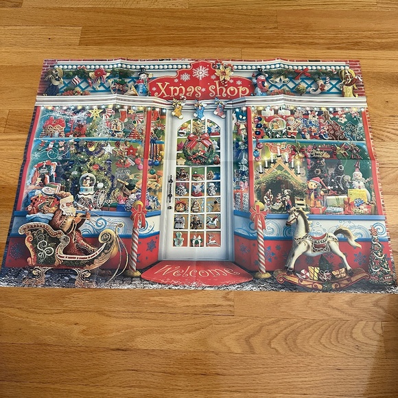 NIB Advent Calendar Jigsaw Puzzle Christmas Shop 1000 Piece - Picture 10 of 10